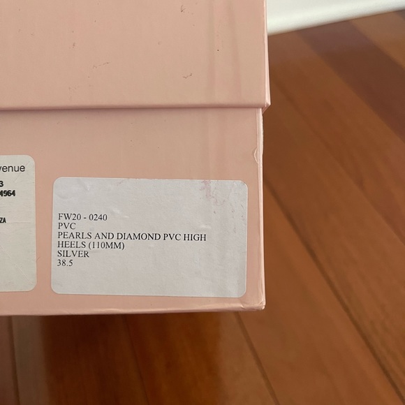 BNIB MACH & MACH Diamond of Elizabeth Pearl PVC Clear Pumps 38.5 - Picture 15 of 16